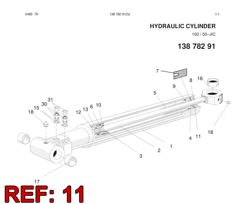 80020319 800 203 19 CIRCLIP - Sandvik Technical Drawing