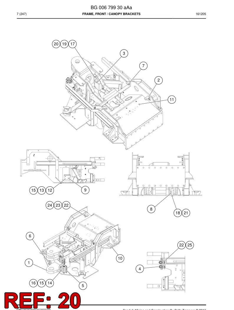 80031079 800 310 79 Nut, Hexagon - Sandvik Technical Drawing