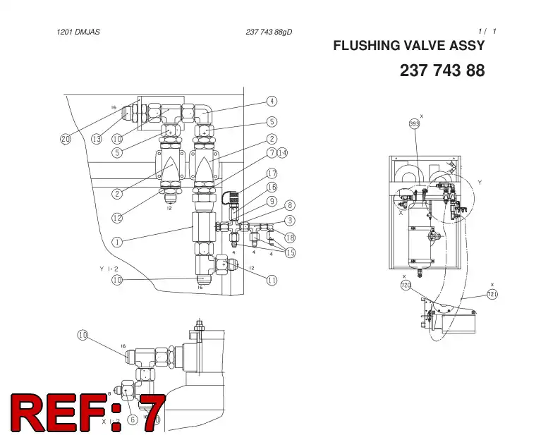 80033249 800 332 49 ADAPTER (HYDRAULIC) - Sandvik Technical Drawing