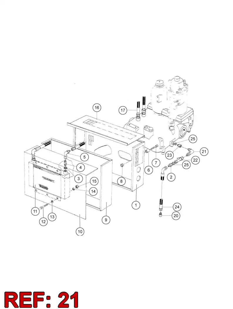80034539 800 345 39 CURVED ADAPTER - Sandvik Technical Drawing