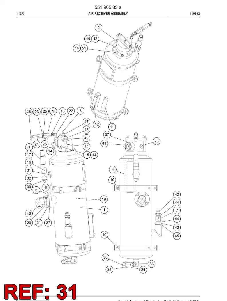 80034799a 800 347 99a Bonded seal - Sandvik Technical Drawing