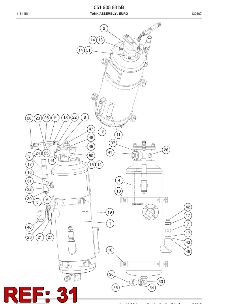 80034799c 800 347 99c CAST SEAL - Sandvik Technical Drawing