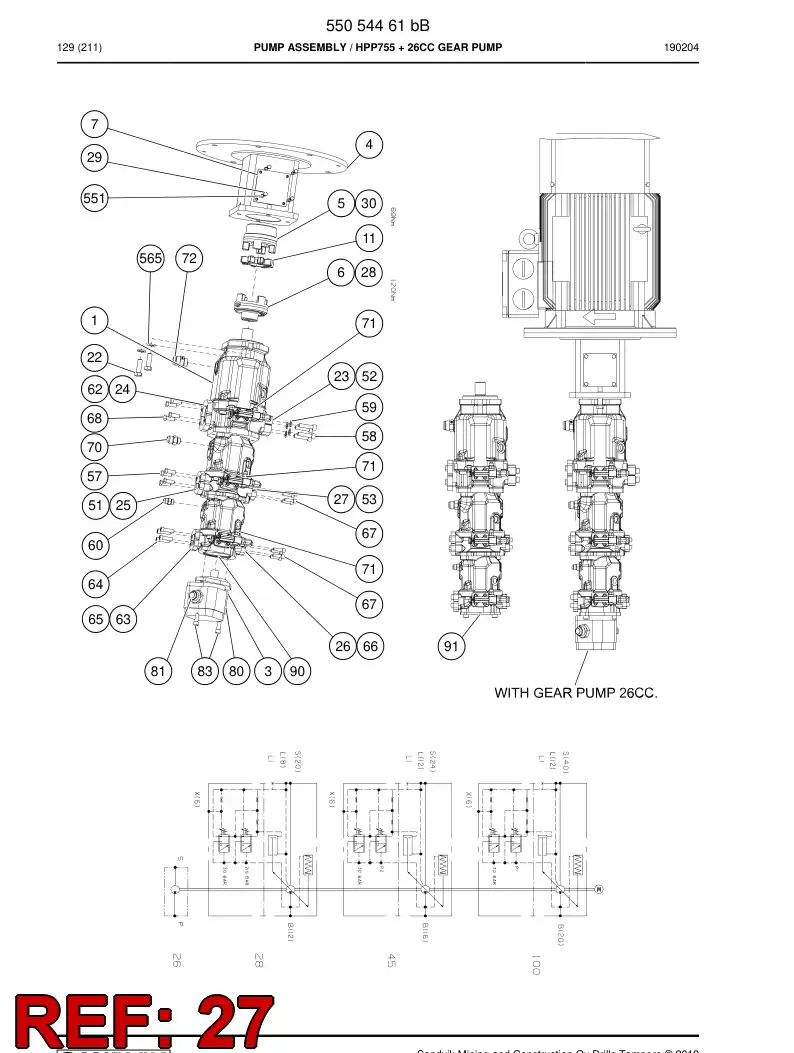 80040659 800 406 59 Mounting piece - Sandvik Technical Drawing