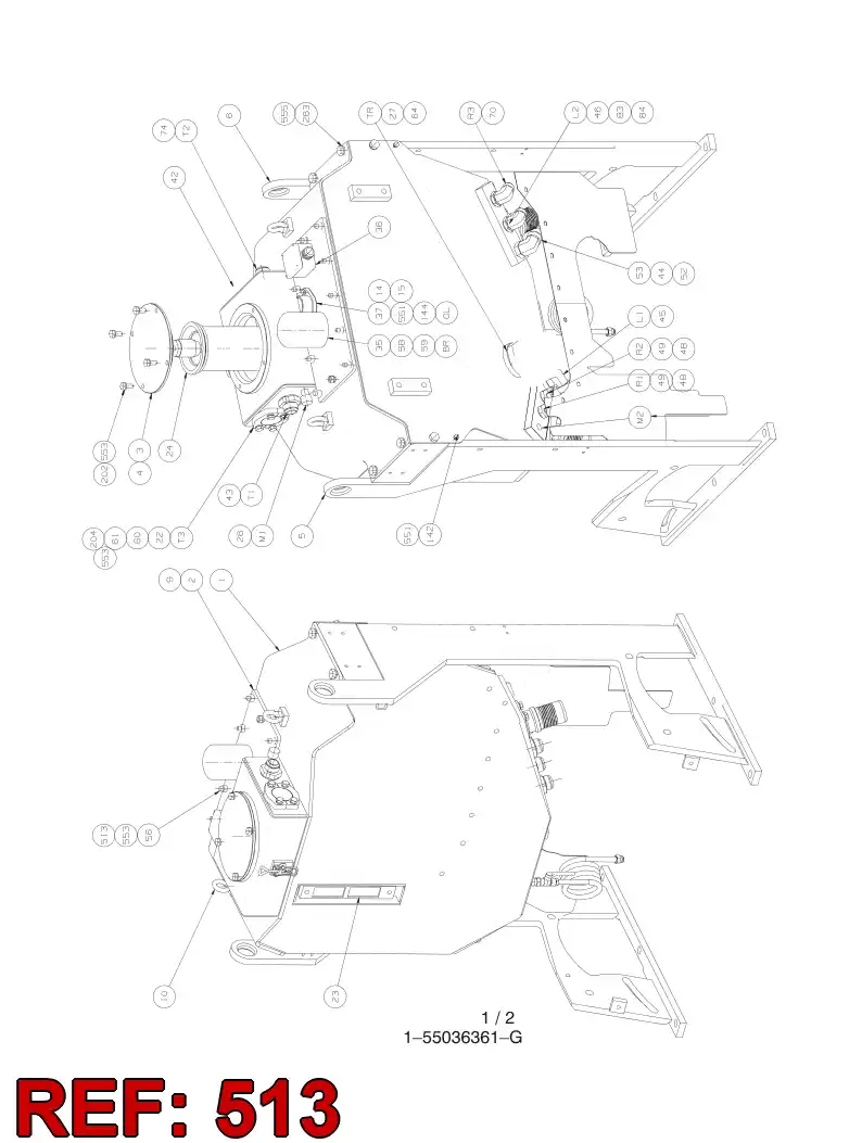 80043559 800 435 59 Nut, Lock - Sandvik Technical Drawing