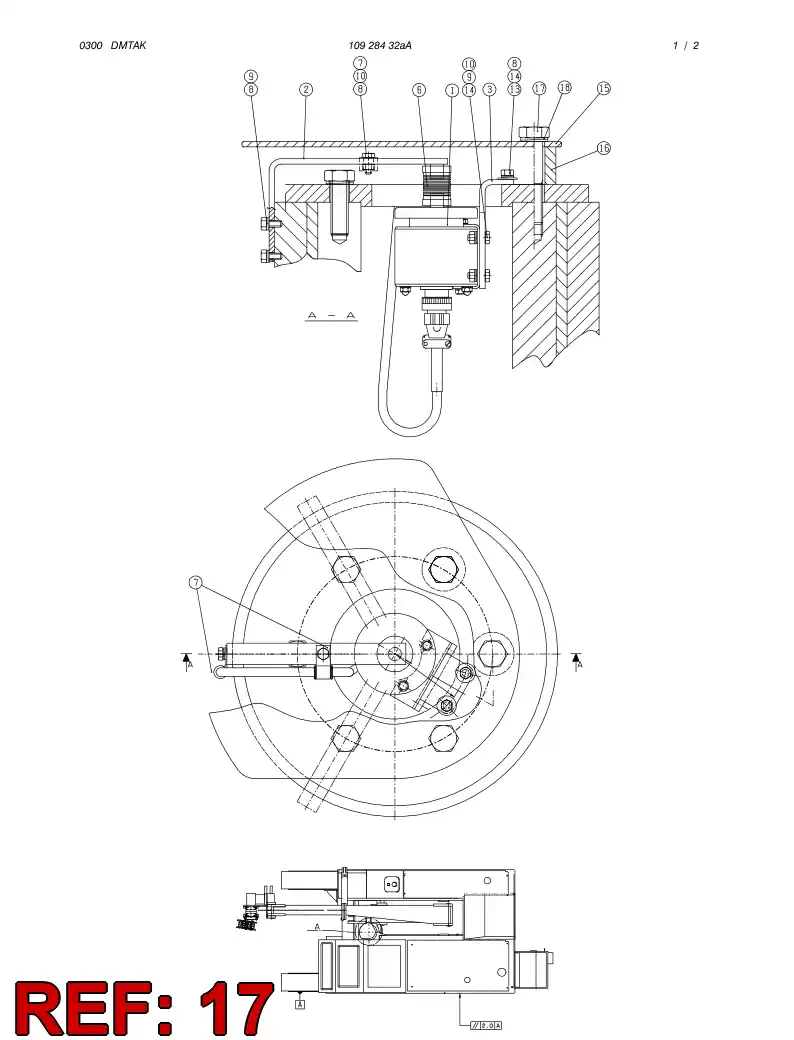 80043839 800 438 39 HEXAGON HEAD BOLT - Sandvik Technical Drawing