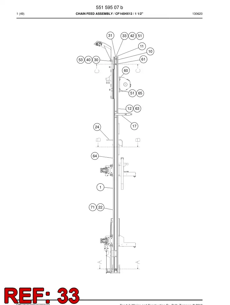 800 438 39a BOLT DE CABEA HEXAGON(HALF THREAD) - drawing