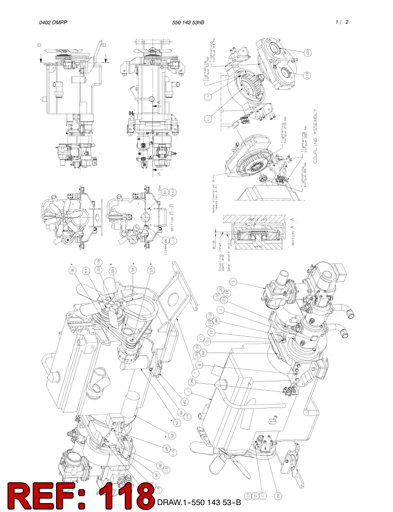 80044849 800 448 49 HEXAGON HEAD BOLT (FULL THREAD) - Sandvik Technical Drawing
