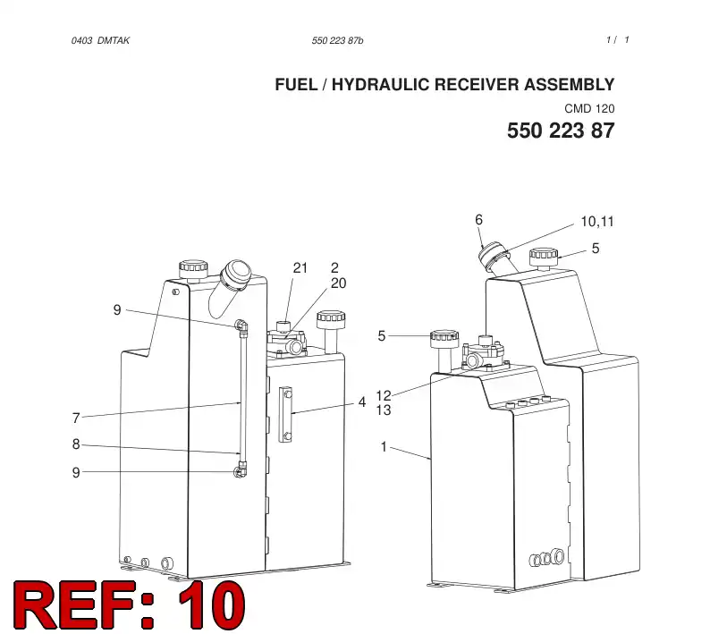 80045579 800 455 79 HEXAGON HEAD SCREW - Sandvik Technical Drawing
