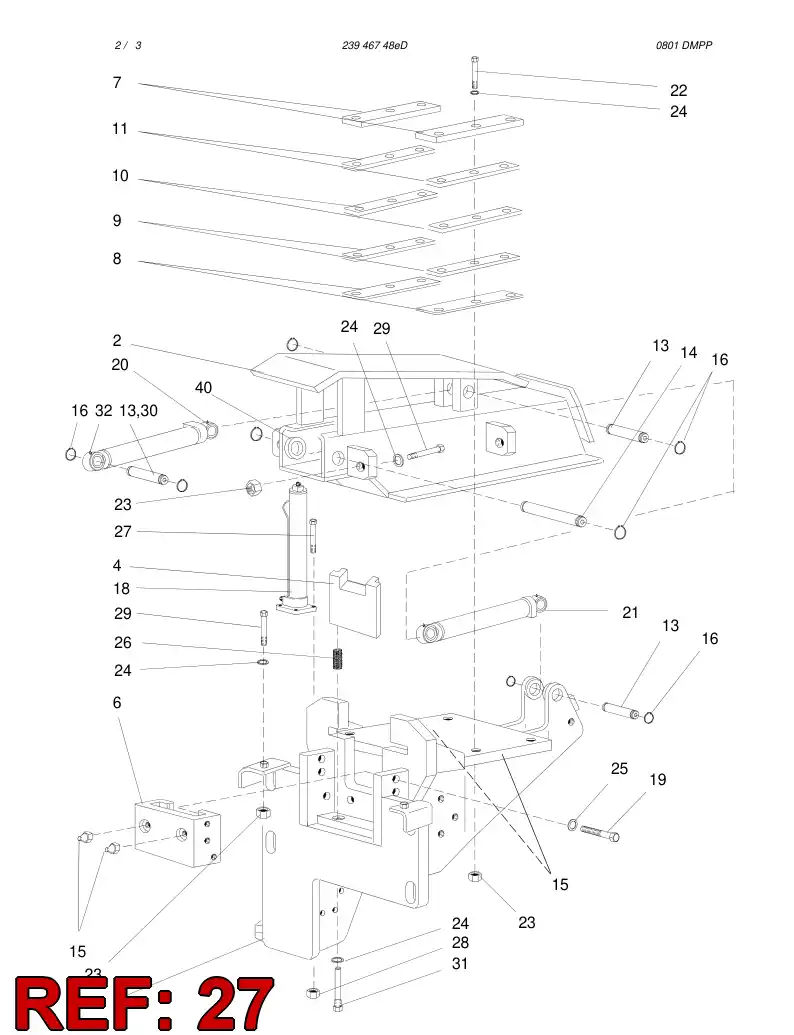 80052609 800 526 09 HEXAGON HEAD BOLT (HALF THREAD) - Sandvik Technical Drawing