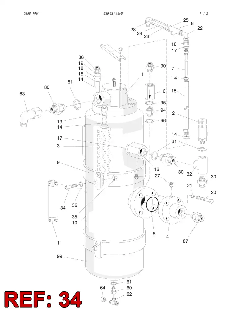 80052989 800 529 89 HEXAGON HEAD BOLT (HALF THREAD) - Sandvik Technical Drawing