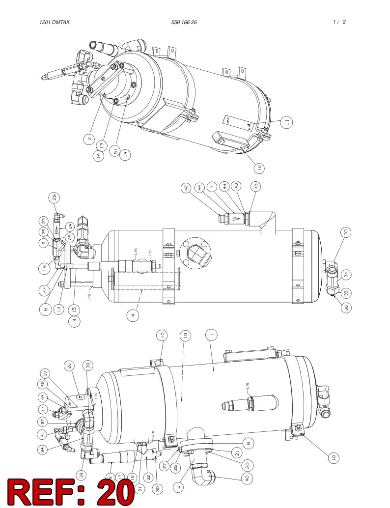80053179 800 531 79 HEXAGON HEAD SCREW (FULL THREAD) - Sandvik Technical Drawing