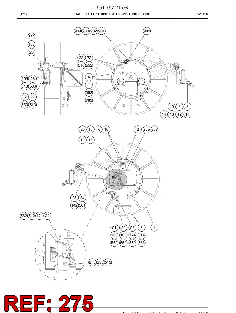80054059a 800 540 59a HEXAGON HEAD BOLT (HALF THREAD) - Sandvik Technical Drawing