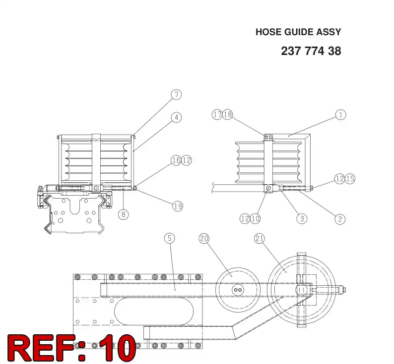 80054339 800 543 39 HEXAGON HEAD BOLT - Sandvik Technical Drawing
