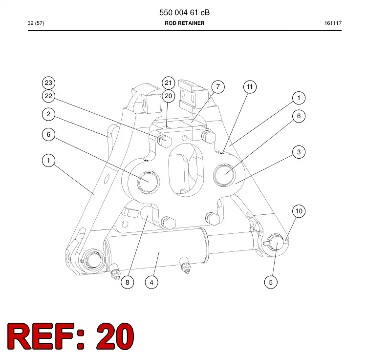 80054469a 800 544 69a Hexagon head bolt - Sandvik Technical Drawing