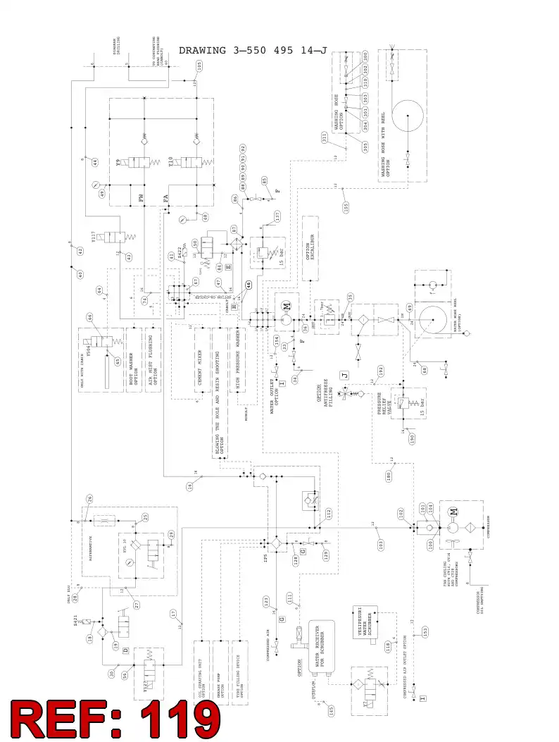 80059819 800 598 19 Adapter (hydraulic) - Sandvik Technical Drawing