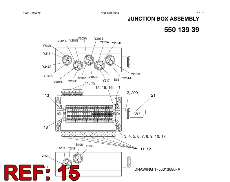 80067139 800 671 39 CABLE SHOE - Sandvik Technical Drawing