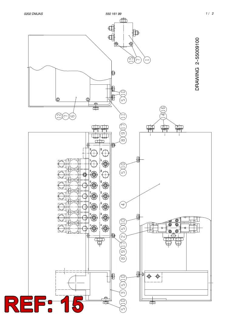 80068149 800 681 49 HEXAGON HEAD BOLT (HALF THREAD) - Sandvik Technical Drawing