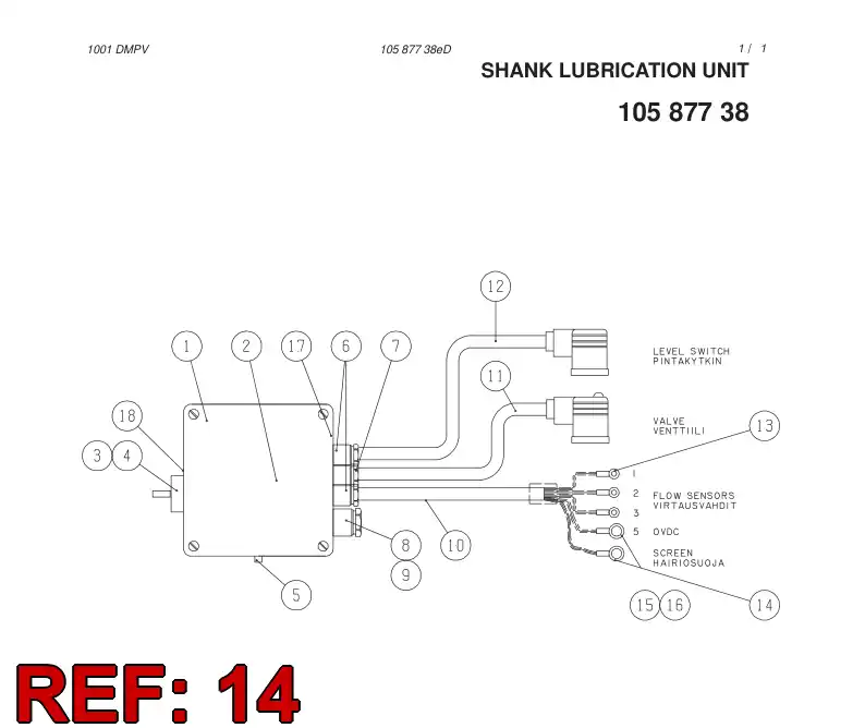 80070769 800 707 69 CABLE TERMINAL - Sandvik Technical Drawing