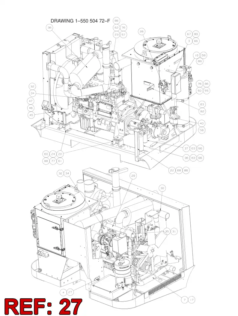 80071779 800 717 79 Switch, Main - Sandvik Technical Drawing