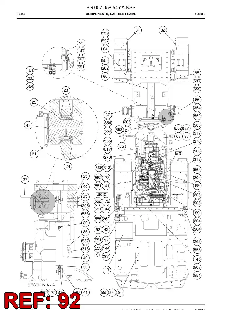 80071779a 800 717 79a Switch, Main - Sandvik Technical Drawing
