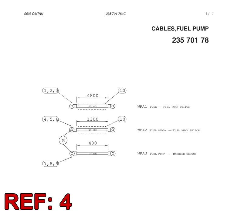 80072379 800 723 79 Terminal, Cable - Sandvik Technical Drawing