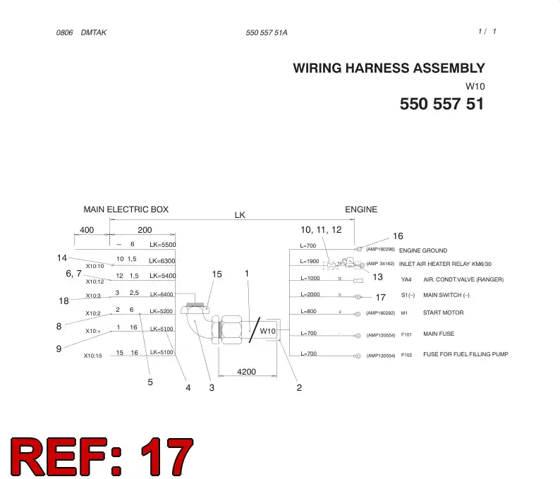 80072409 800 724 09 Terminal, Cable - Sandvik Technical Drawing
