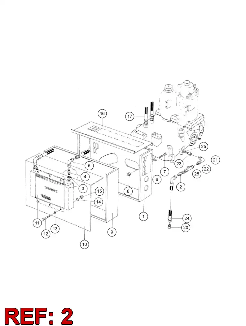 80075019 800 750 19 ADAPTER (HYDRAULIC) - Sandvik Technical Drawing