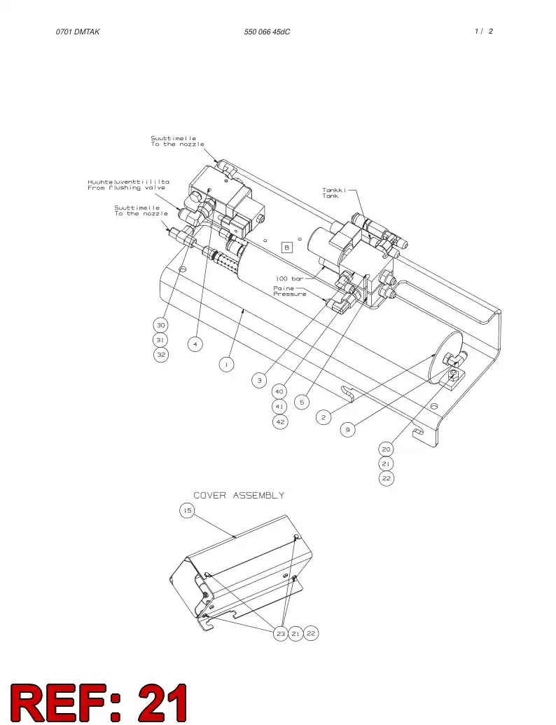 80082019 800 820 19 HEXAGON NUT - Sandvik Technical Drawing