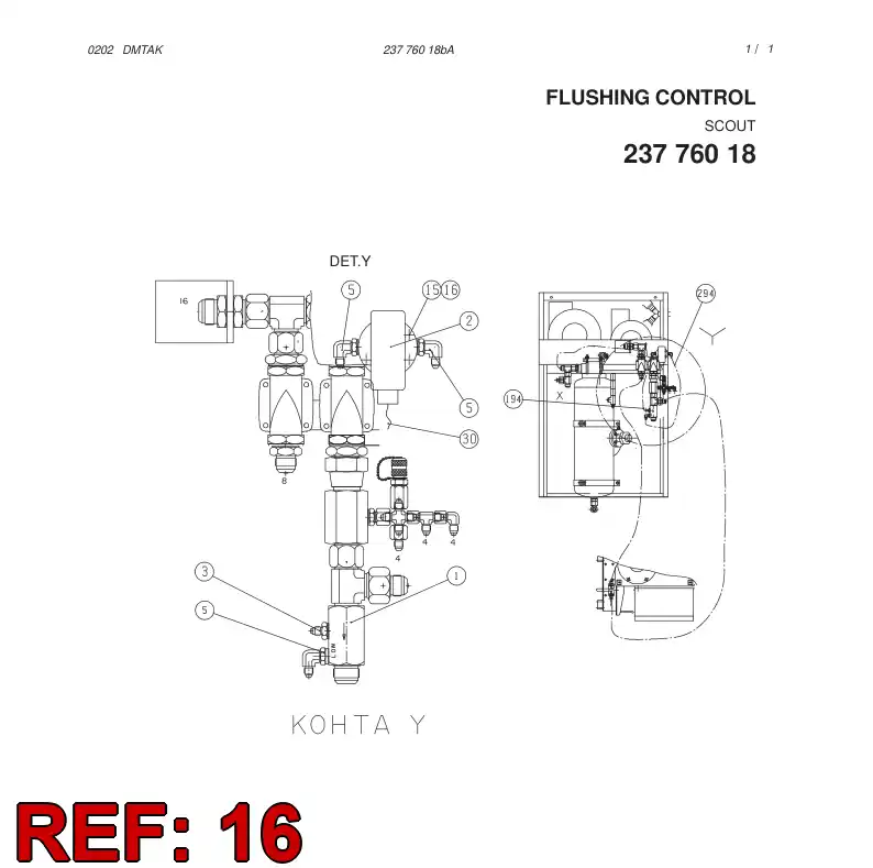 80091729 800 917 29 HEXAGON NUT - Sandvik Technical Drawing