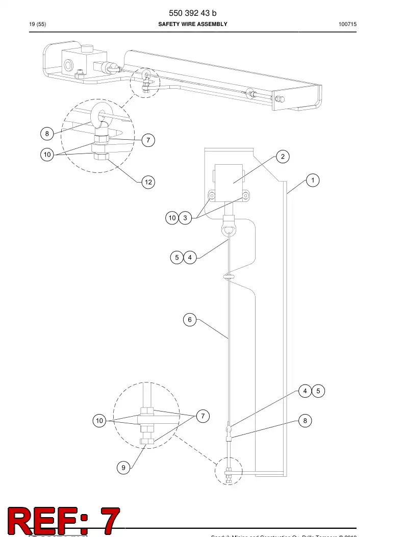 80091729a 800 917 29a Hexagon nut - Sandvik Technical Drawing