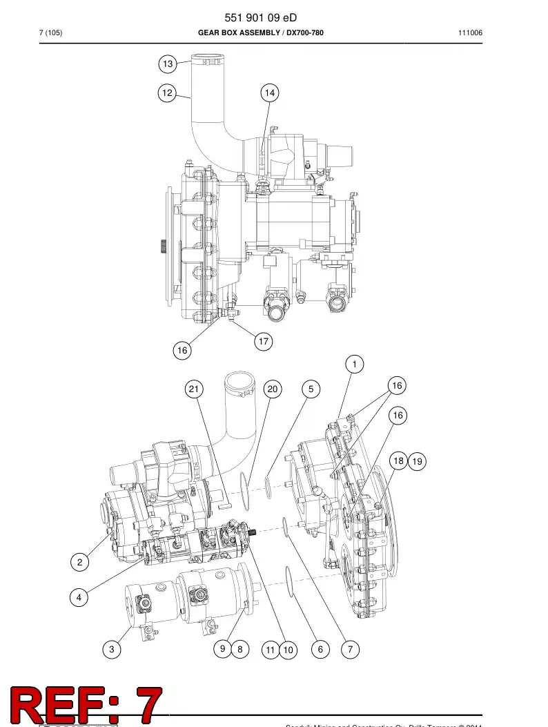 80098819a 800 988 19a O-ring - Sandvik Technical Drawing