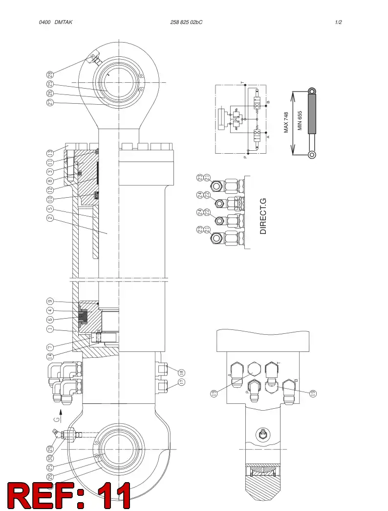 80101009 801 010 09 WIPER - Sandvik Technical Drawing
