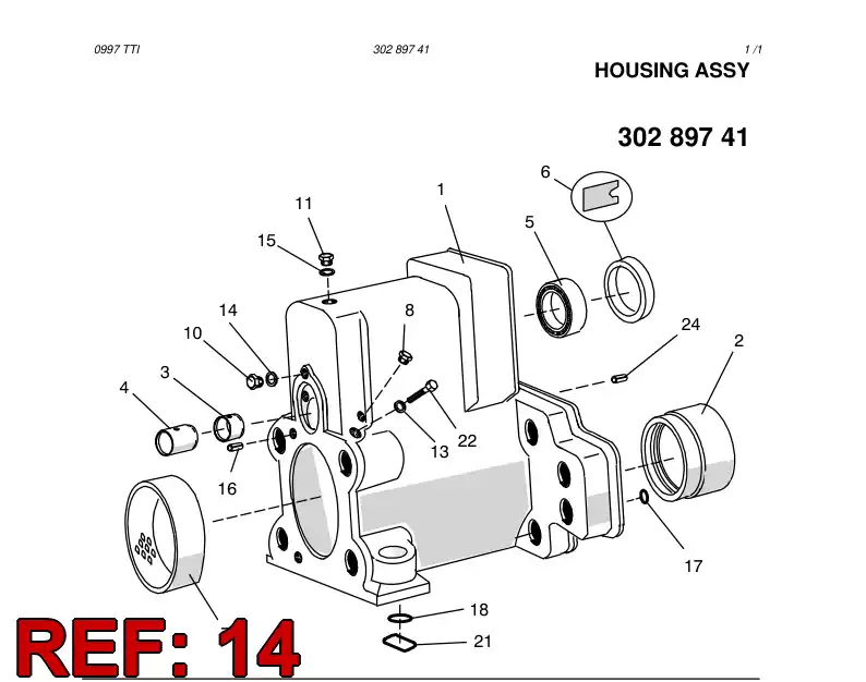 80103149 801 031 49 BONDED SEAL - Sandvik Technical Drawing