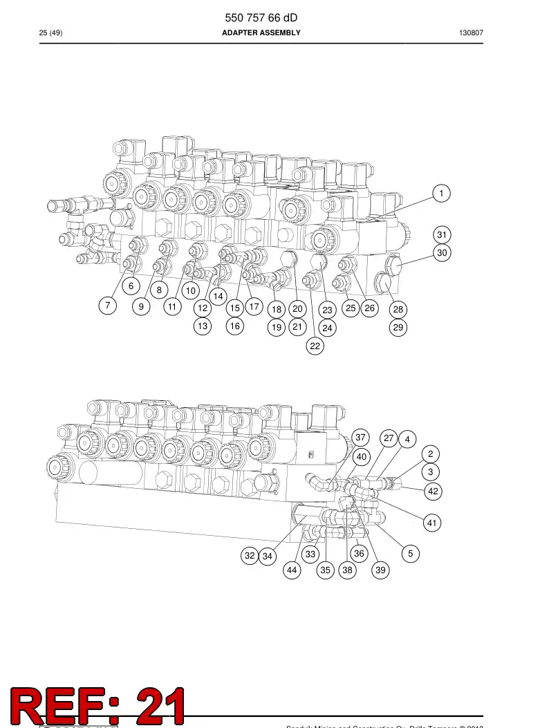 80103149a 801 031 49a CAST SEAL - Sandvik Technical Drawing