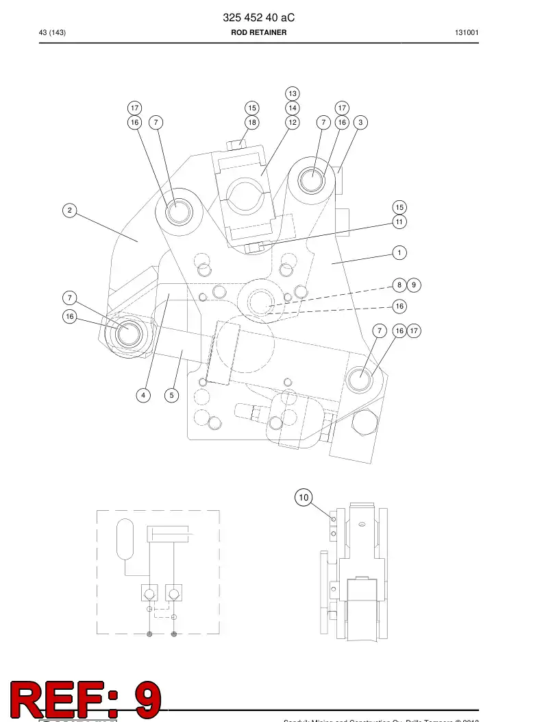 80113999 801 139 99 Circlip - Sandvik Technical Drawing