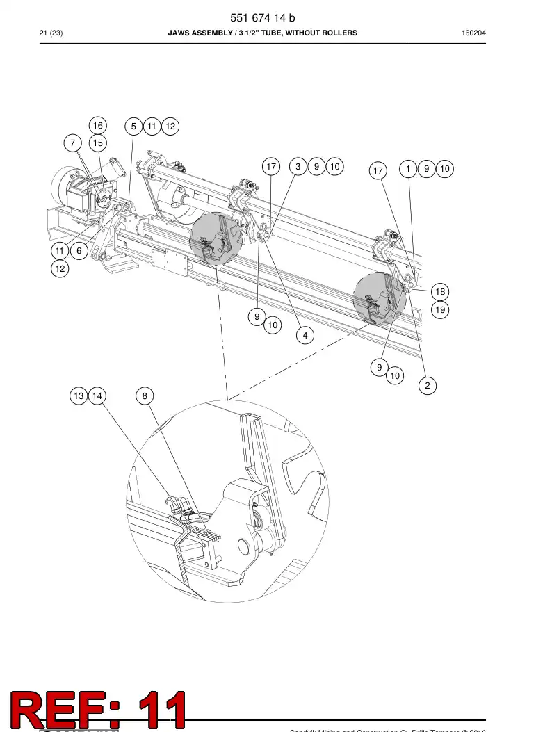 80126669 801 266 69 HEXAGON HEAD BOLT (FULL THREAD) - Sandvik Technical Drawing