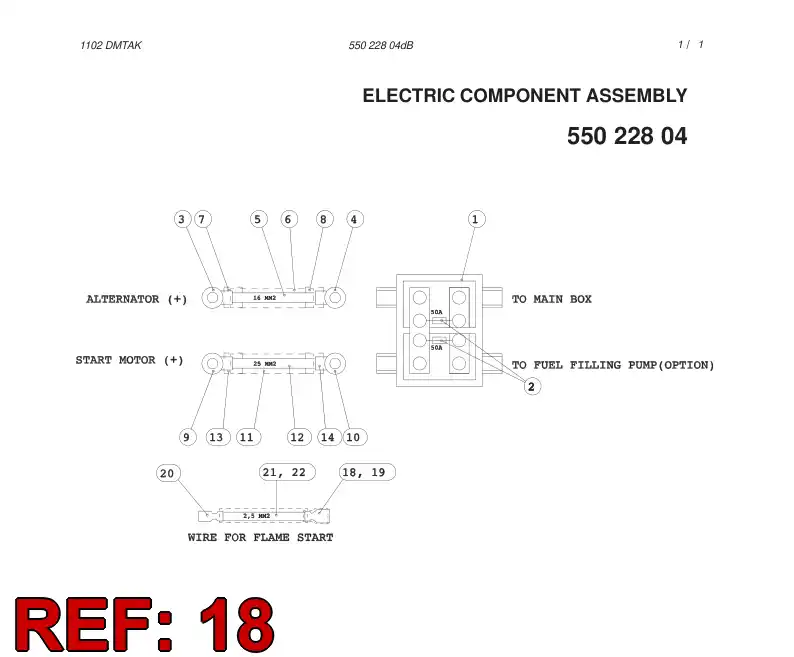 80127549 801 275 49 CABLE TERMINAL - Sandvik Technical Drawing