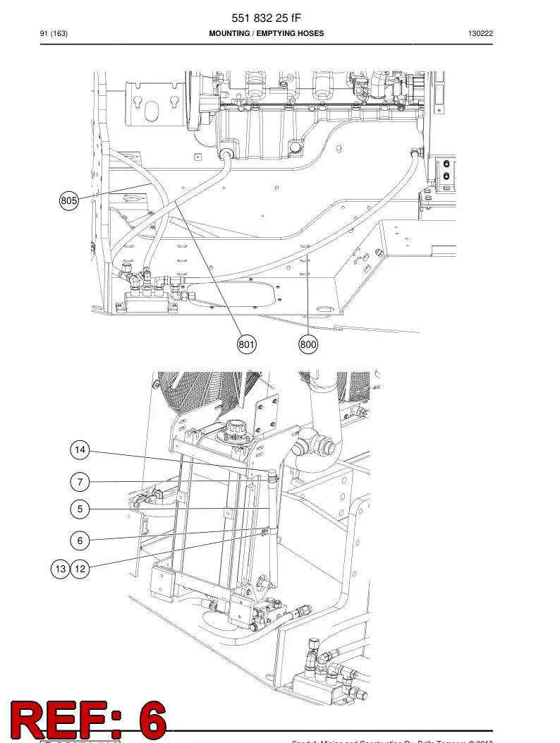 80130033 801 300 33 Clamp, Pipe - Sandvik Technical Drawing