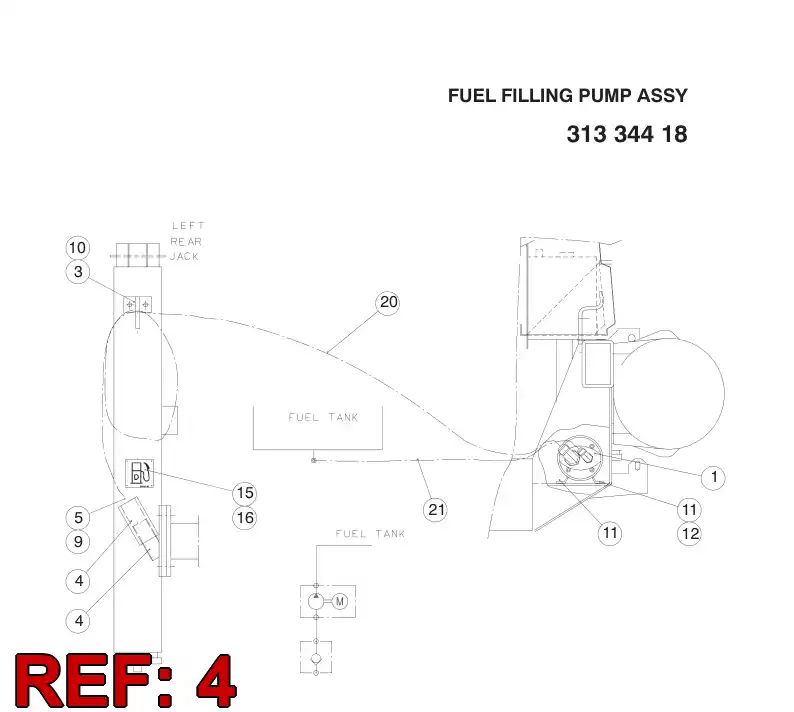 80134679 801 346 79 Hose, Air - Sandvik Technical Drawing