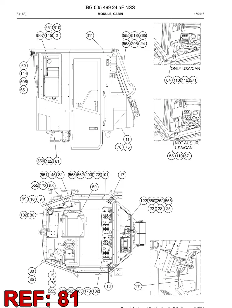 80145049 801 450 49 HEXAGON HEAD CAP SCREW - Sandvik Technical Drawing