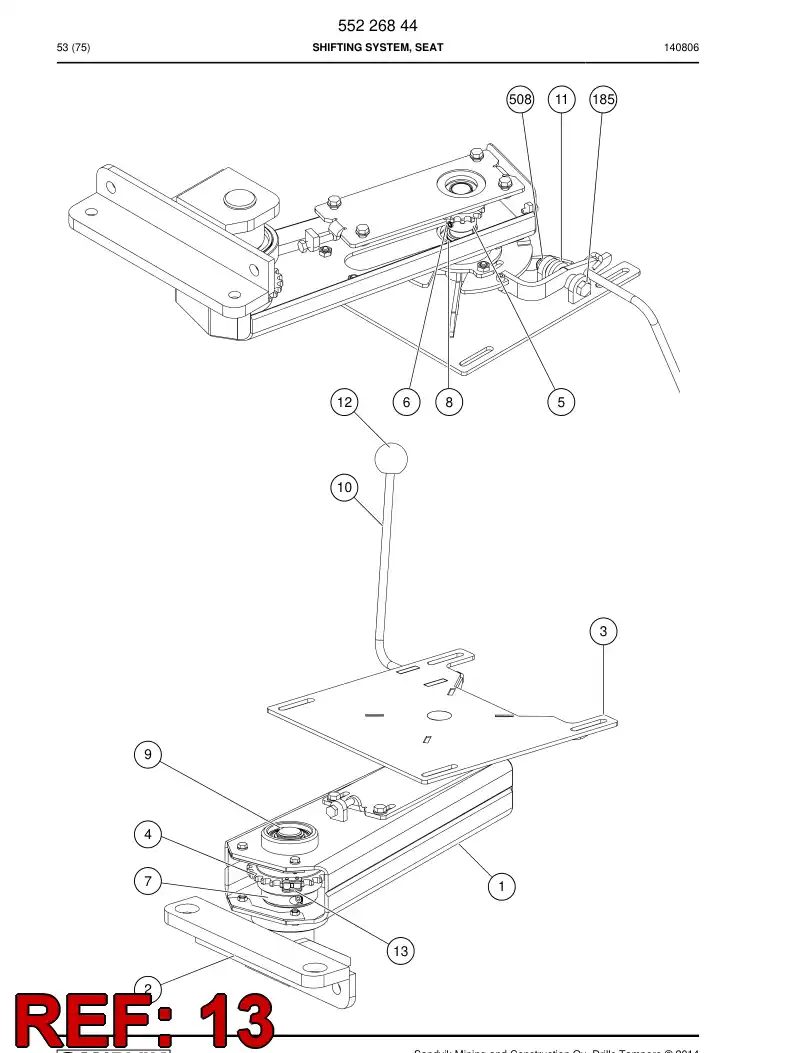 80149109 801 491 09 CORRENTE - Sandvik Technical Drawing