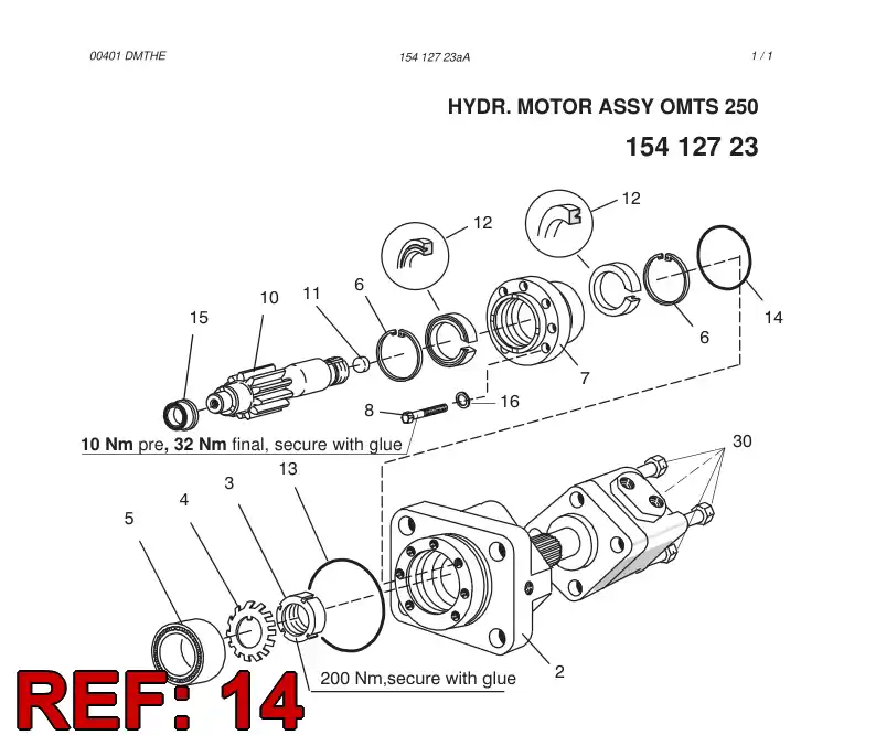 80149649 801 496 49 O-RING - Sandvik Technical Drawing