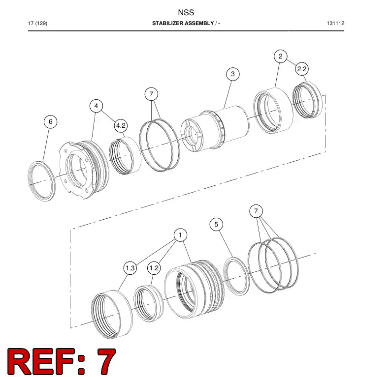 80151729a 801 517 29a O-Ring - Sandvik Technical Drawing