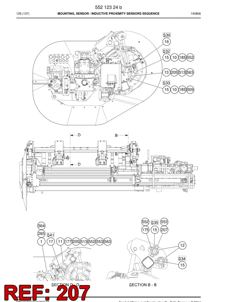 80152179 801 521 79 Hexagon socket head screw - Sandvik Technical Drawing