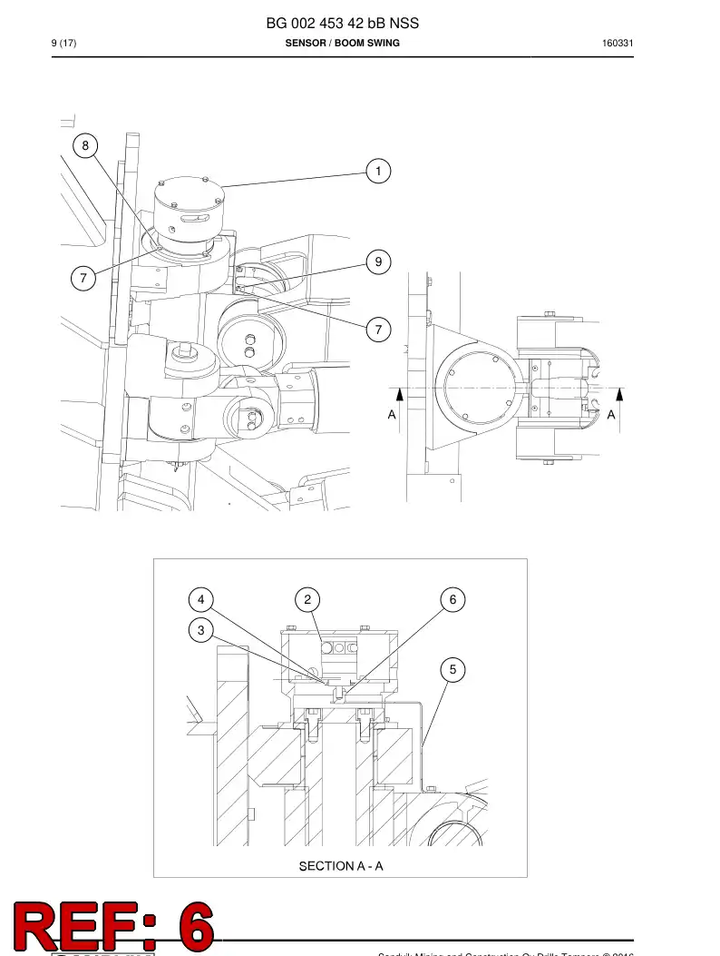 80164379 801 643 79 HEXAGON HEAD BOLT SET - Sandvik Technical Drawing