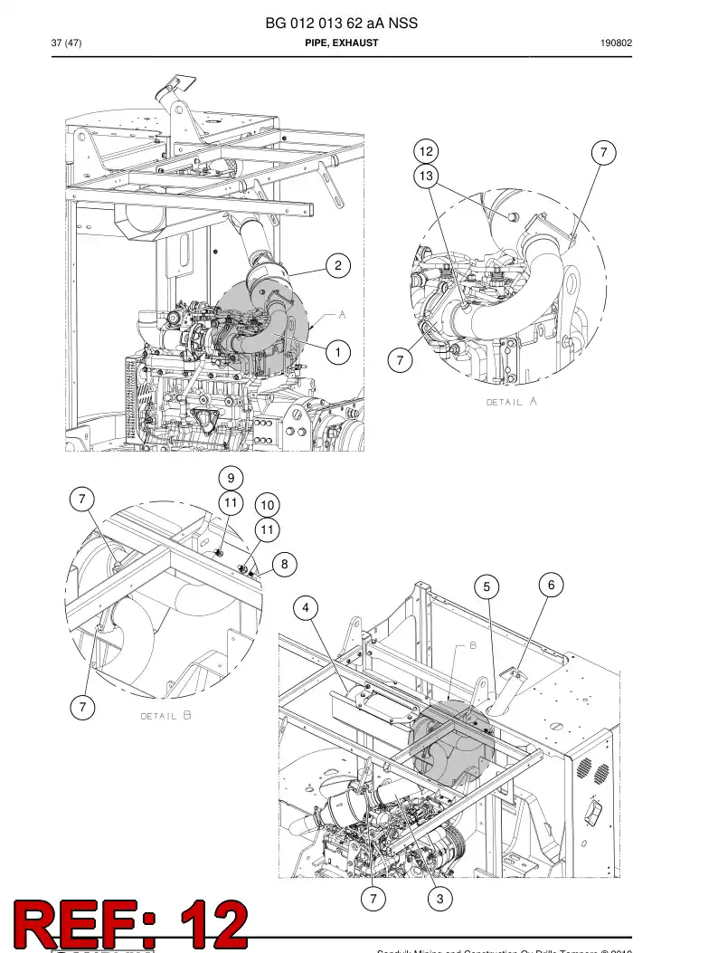 80170109 801 701 09 Seal, Copper - Sandvik Technical Drawing