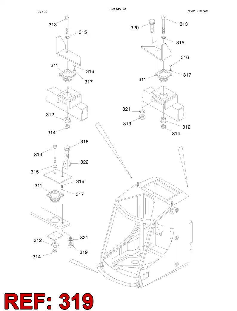 80177609 801 776 09 LOCK NUT - Sandvik Technical Drawing