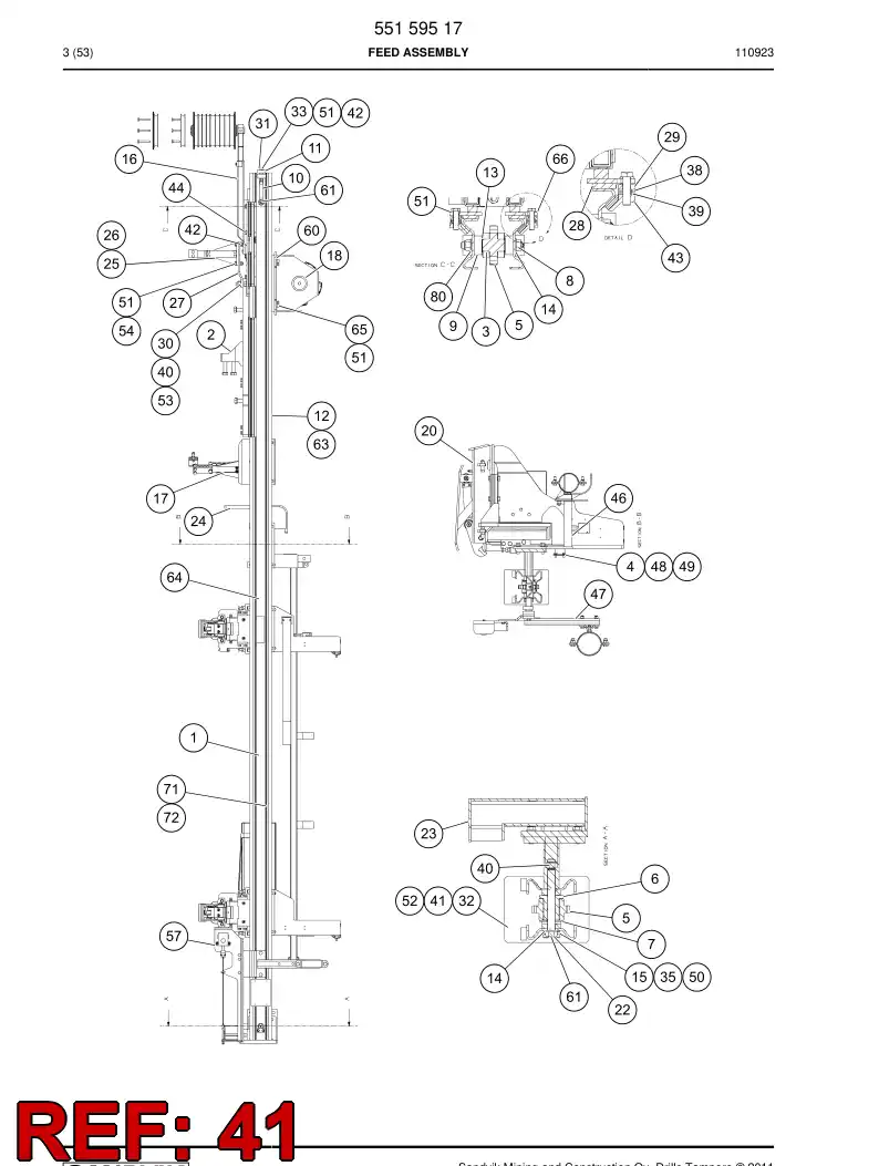 801 776 09c Nut, Lock - drawing