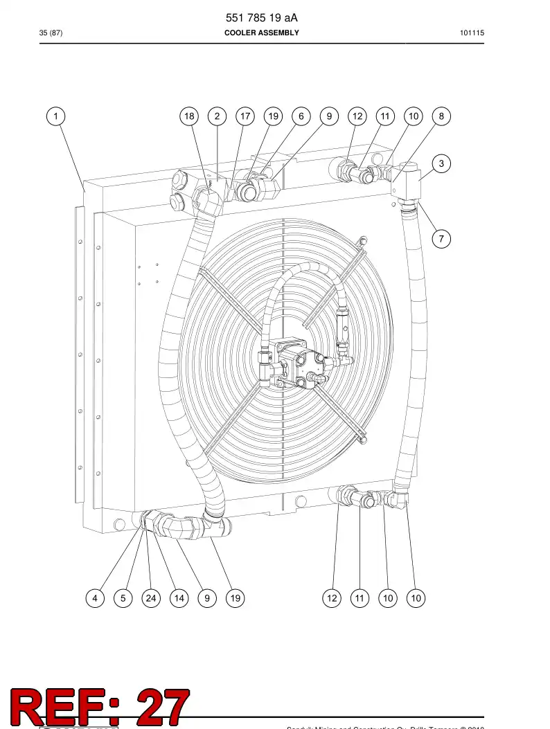 80209809a 802 098 09a Valve, Check - Sandvik Technical Drawing