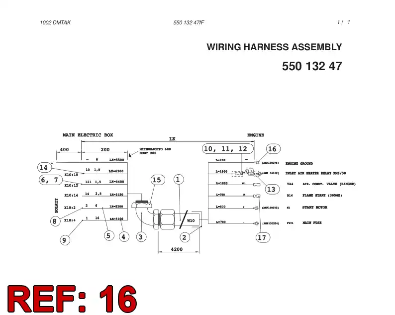 80216779 802 167 79 Cable terminal - Sandvik Technical Drawing